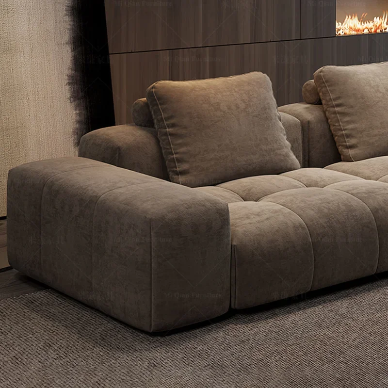 미니멀 픽셀 소파 가정용 거실 소형 아파트 모던 심플 직렬 모듈 패브릭 소파