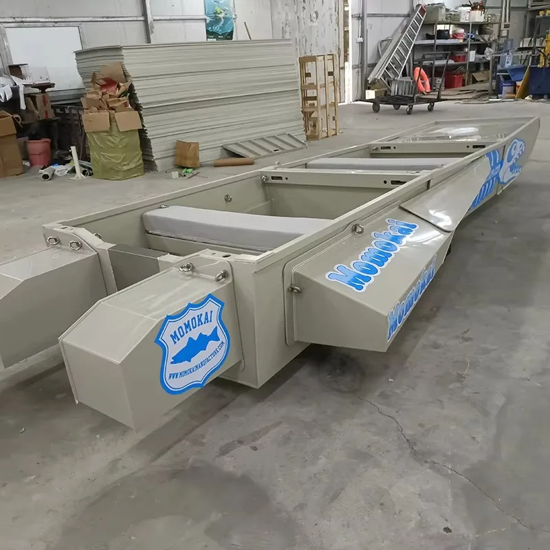 Aquaculture folding combination section portable splicing boat folding plastic fishing boat