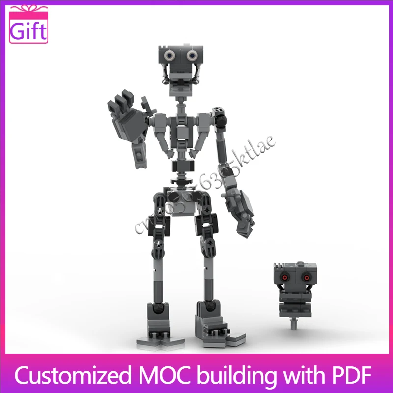 

184, детали, игровой персонаж, эндоскелет, роботы, модель MOC, строительные блоки на заказ, детские развивающие креативные игрушки для сборки «сделай сам», подарки