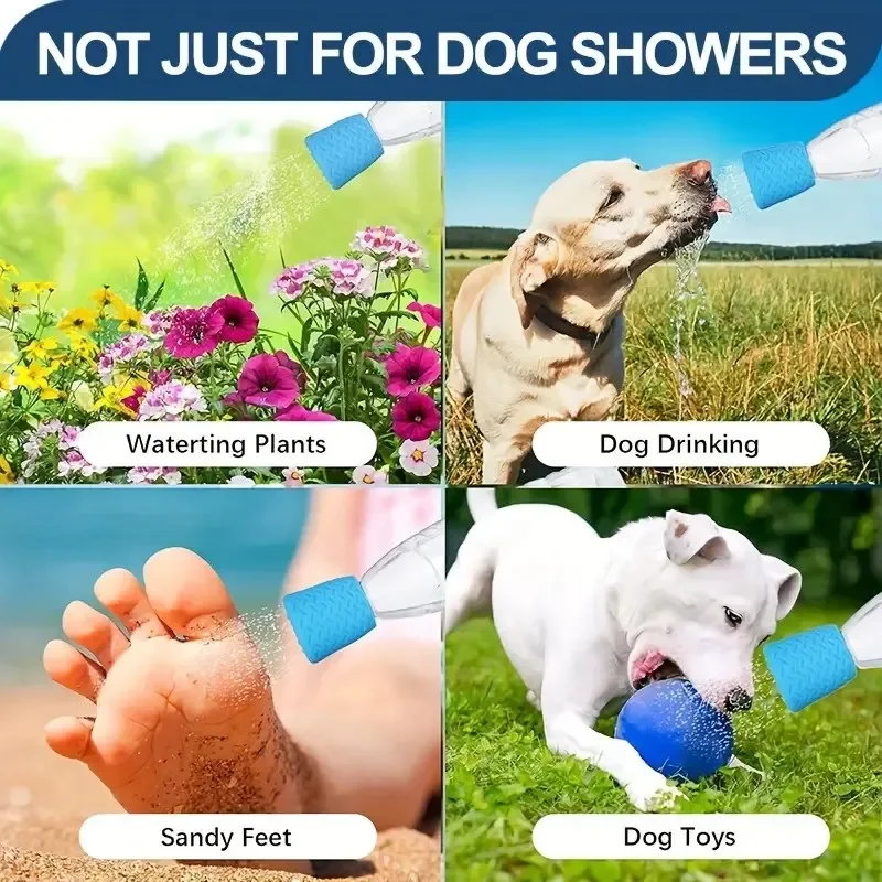1-20 Stück Tragbare Outdoor-Tierdusche mit Mehrfach-Sprühmuster, Handbrause für Hunde und Katzen, Reinigungsdüse für Reisen und Camping – Detail 3