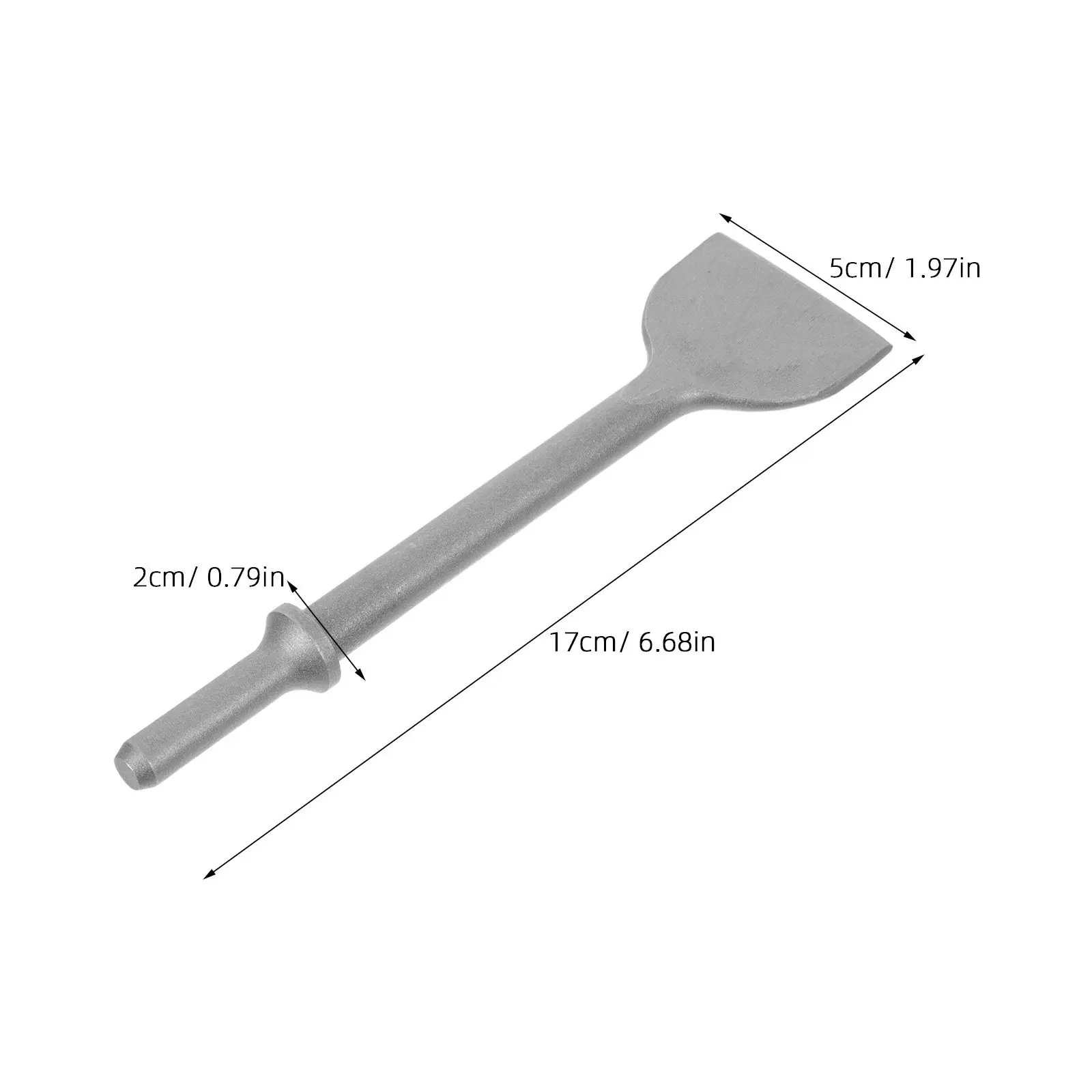 Pneumatic Shovel Tool Flat Head Chisel Heavy Duty Air Hammer Attachment Rapid Concrete Chipping Hammer Bit for Demolition