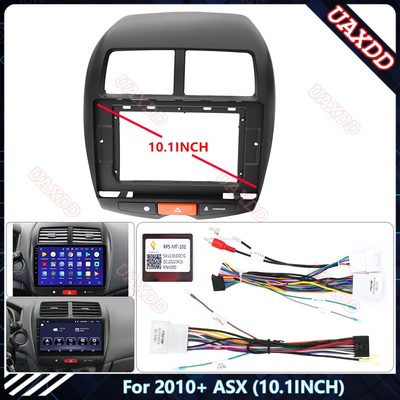 car DVD CD Radio Android For Mitsubishi 2010 ASX 10.1INCH Stereo dashboard audio screen video player Harness cables frame canbus