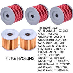 1/5/10pcs Motorcycle Oil Filter For HYOSUNG GT250R GT250 GV250 GV125C AQUILA 250 XRX125 GT125 COMET 125 EXCEED GT 250R GV125 R C