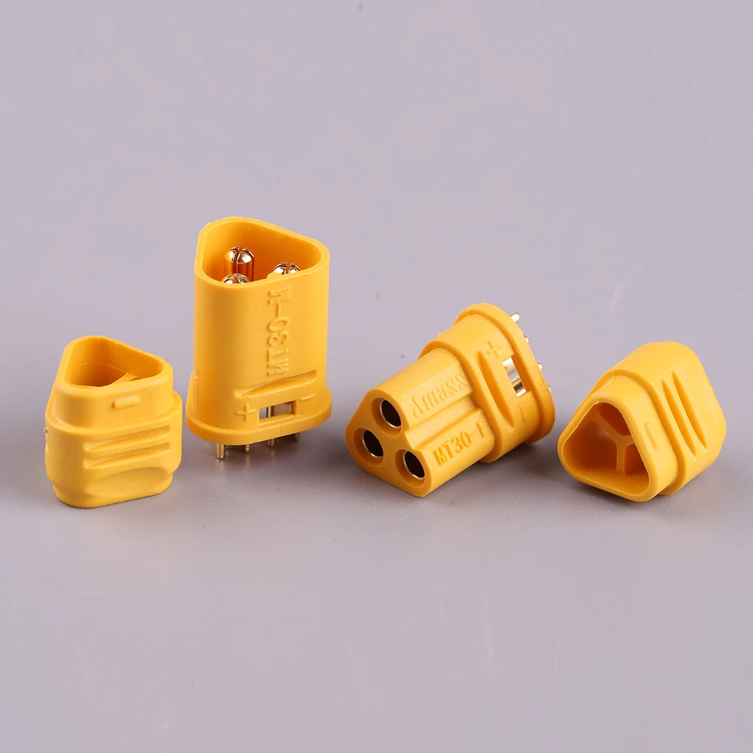 AMASS MT30 2mm 3-Pin Motor Connector Plug Set for RC Lipo Battery 30A Compatible with Quadcopter Multicopter