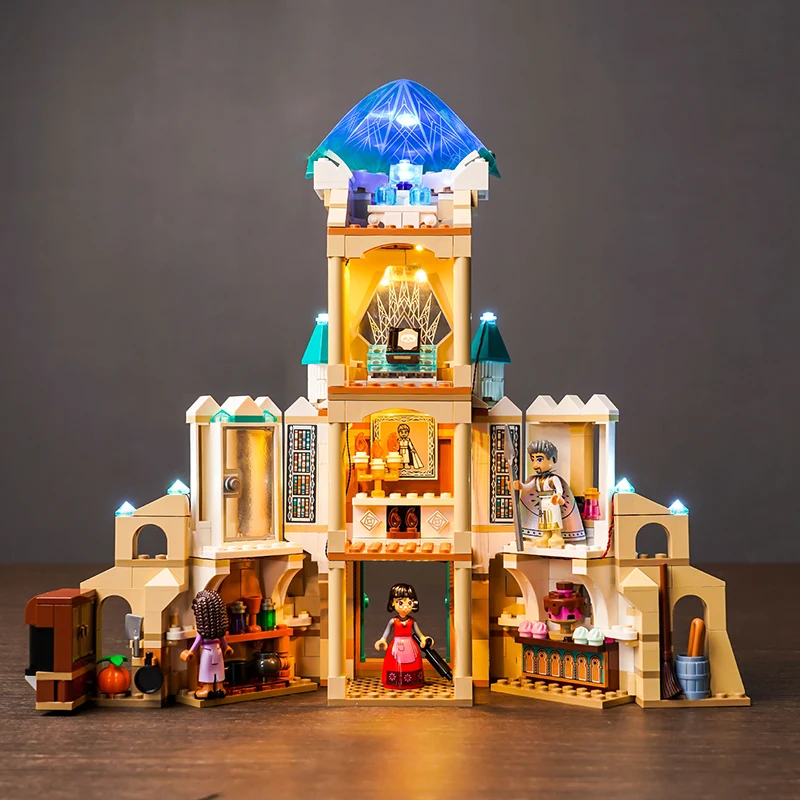 Vonado-King Magnifico's Castle Building Blocks Set, 43224 LED Light, incluindo apenas acessórios de iluminação