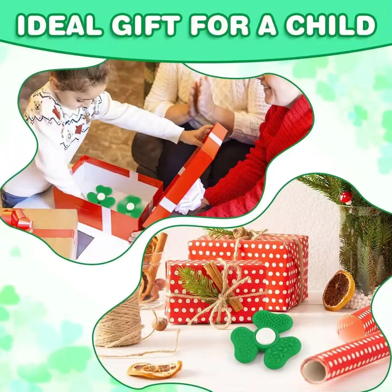 fidget spinner wheel Children's sensory stone stress-relieving toys Valentine's Day gifts Green Day gifts Fidget Spinners Toy