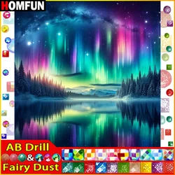 HOMFUN Fairy Dust AB Diamond Painting Full Square/Round Diamond