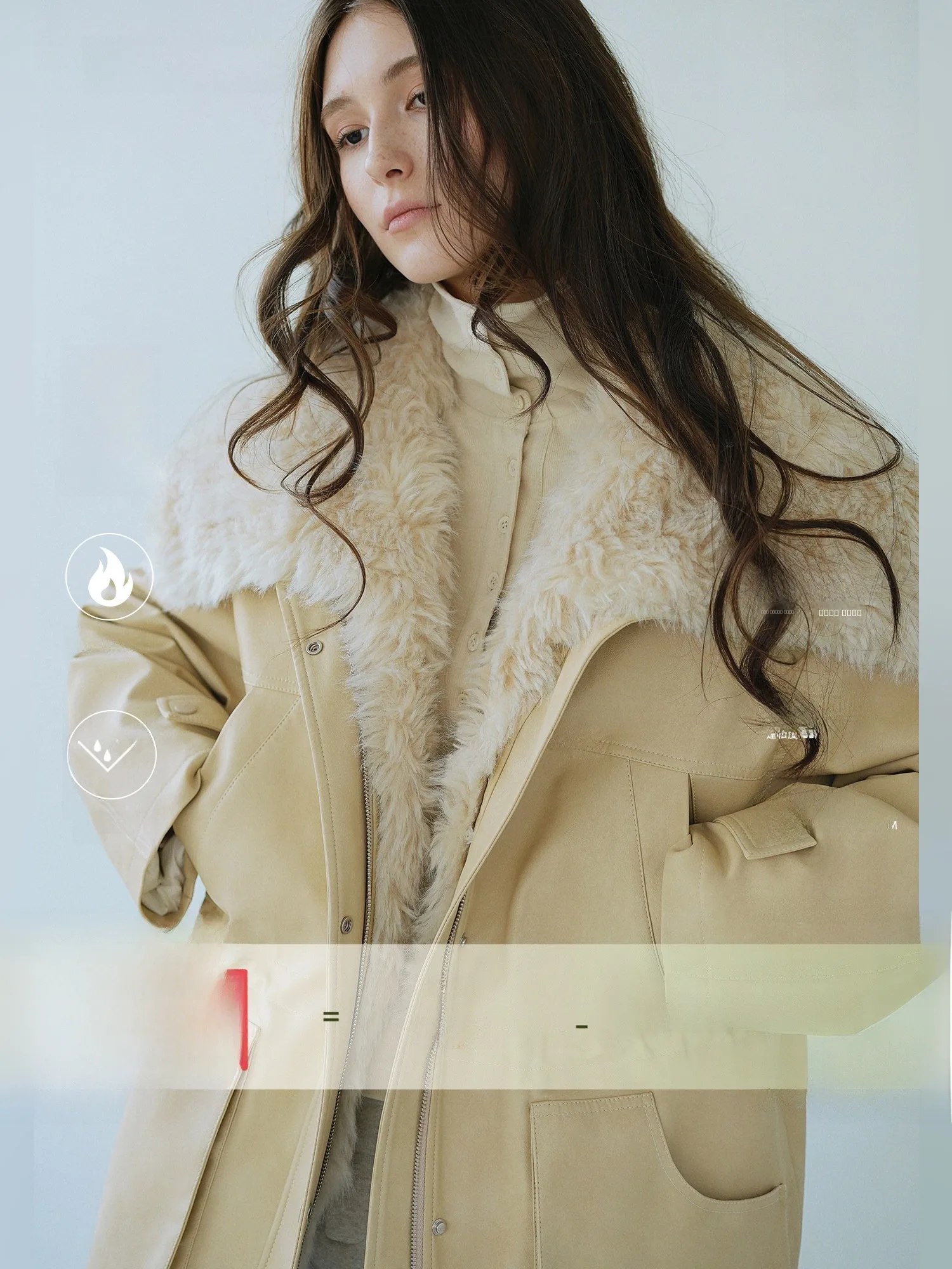 

Женская свободная куртка AZHU из ультрамягкой кожи с отстегивающимся меховым воротником, наполнителем из 90% белого пуха, утепленная, повседневная