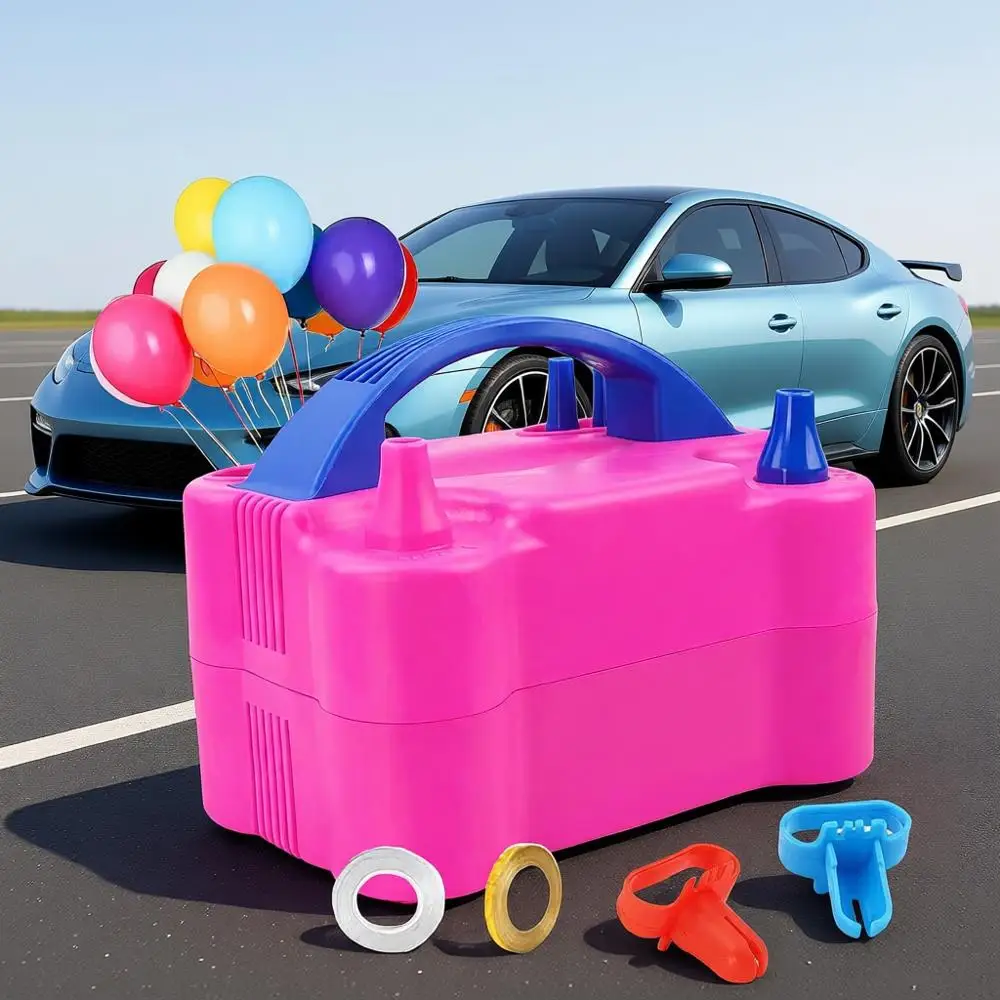 

Электрический насос для воздушных шаров, портативный, с двумя насадками, для украшения вечеринок, быстрое надувание шаров - 110В 600Вт