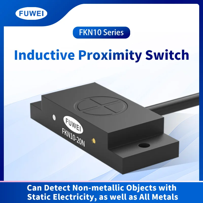 

FUWEI Square Non-Contact Liquid Level Sensor Capacitor Proximity Switch Water Metal Level Liquid Sensing FKN Vibration Sensor