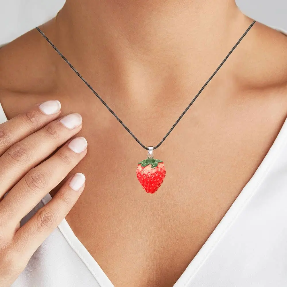 12/27/54 個赤い樹脂イチゴの形のペンダント、DIY ネックレス、イヤリング、結婚式の季節 & 感謝祭のギフト装飾アクセサリー