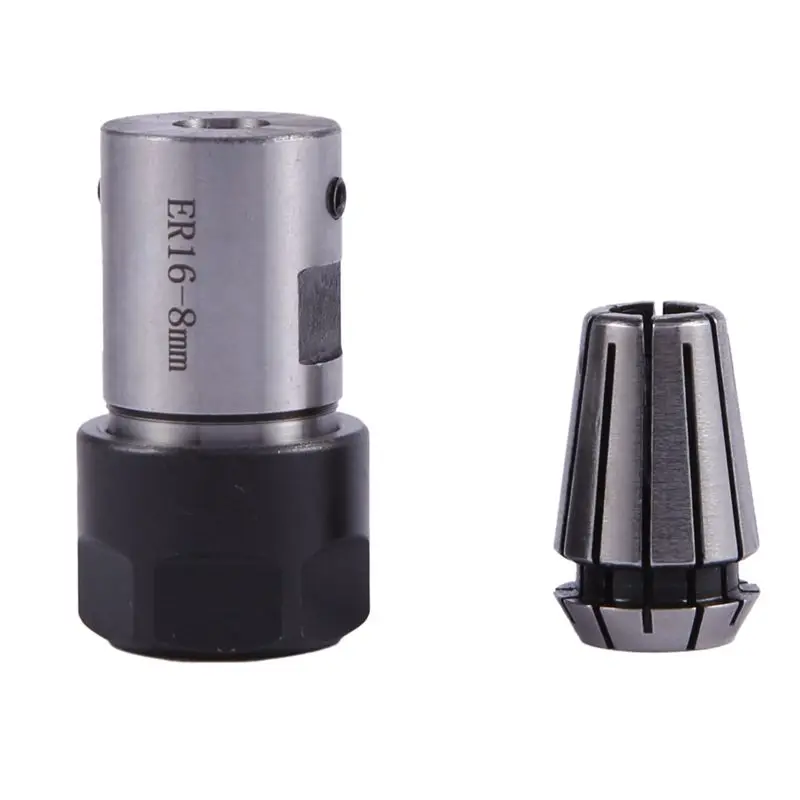 TFTP-2Pcs C20 Er16 32L 8Mm Spindle Motor Clamp Rod + 2Pcs Er16-1/8(3.175)Mm Collet