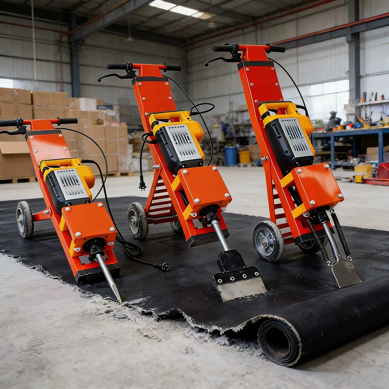 

Hand-operated electric pick tile scraper plastic flooring crusher shovelm high-power floor renovation and cleaning machine