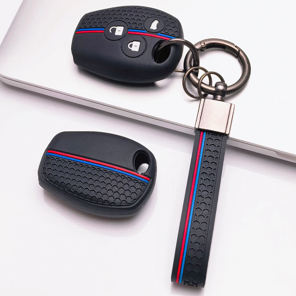 Honeycomb Key Case For Renault Duster Sandero Logan Clio Symbol Captur For Dacia Logan For Nissan Terrano with clasp holder