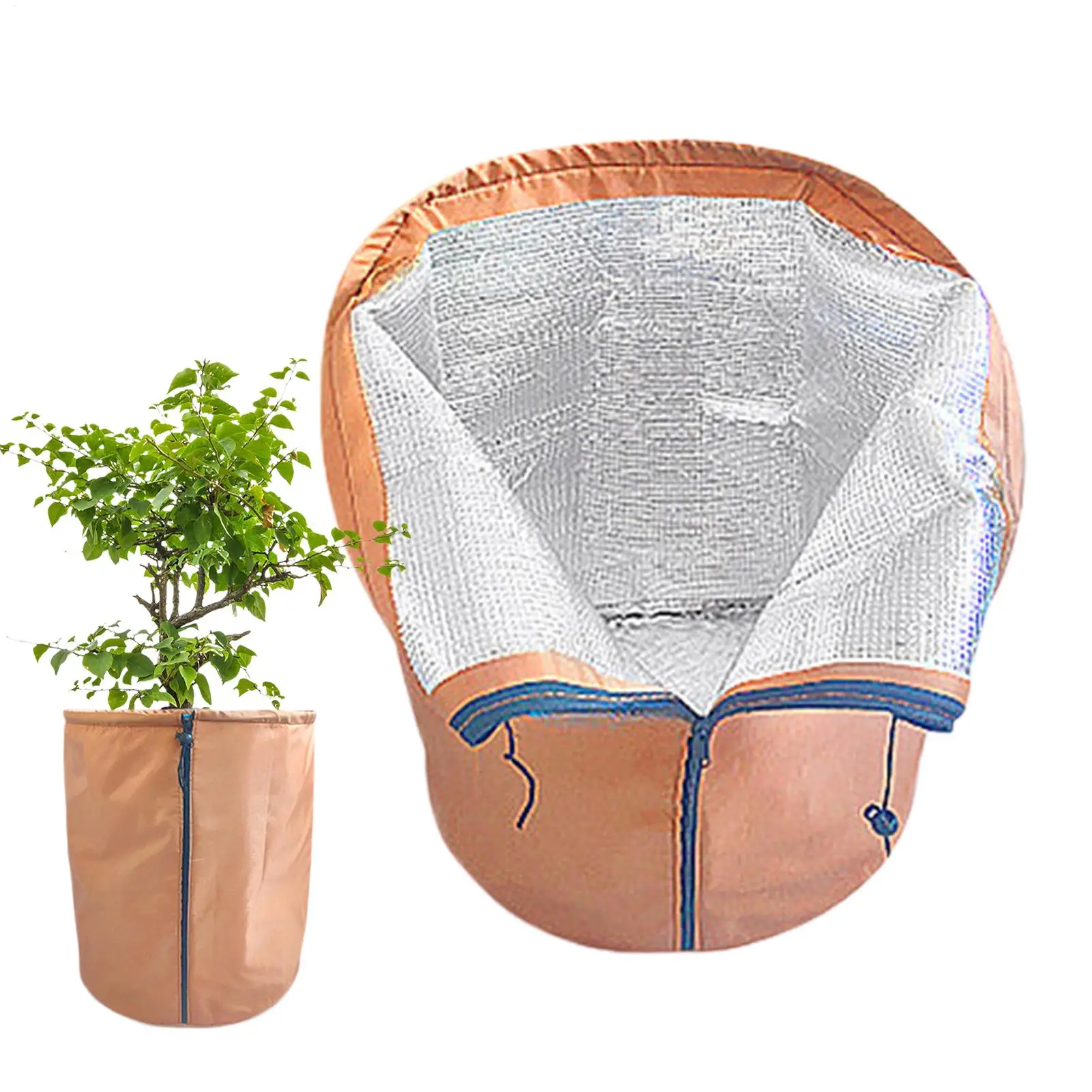 

Outdoor Plant Pot Covers For Winter Anti-frost Cover Thermal Pot Protectors With Drawstring Zip For Outdoor Winter Garden Fruit
