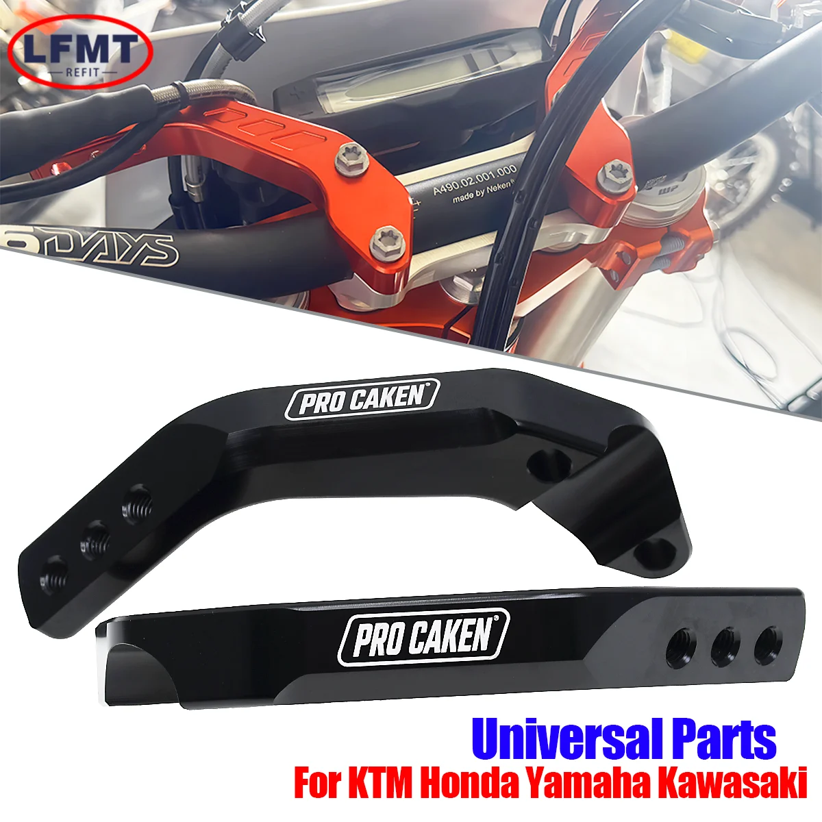 AliExpress LFMT CNC Aluminum 1/8" 28mm Handguard Support Clamp Handlebar Guard Mount Bracket For KTM Husqvarna Yamaha Kawasaki Suzuki Dirt Bike