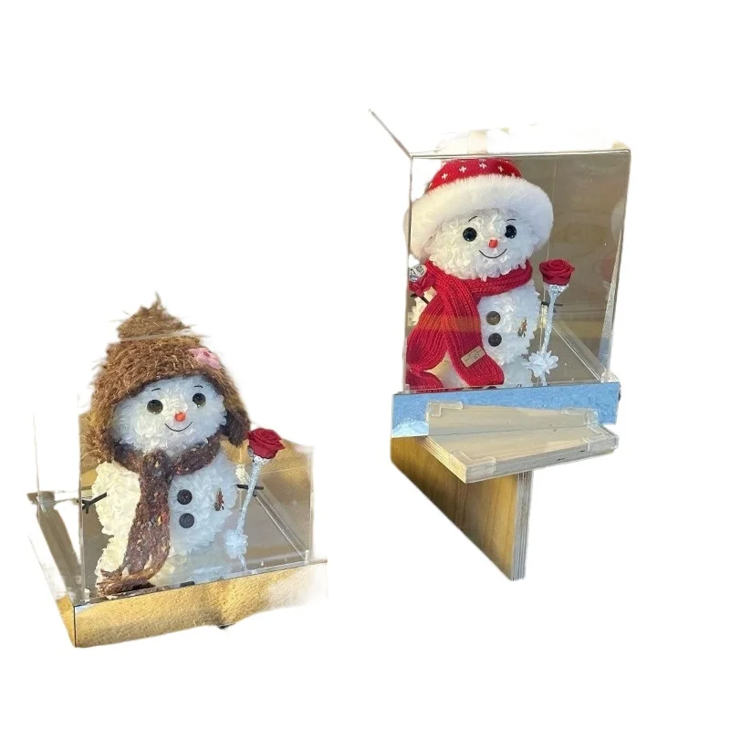 

Christmas snowman doll, cute foam scarf gift Christmas gift ornament
