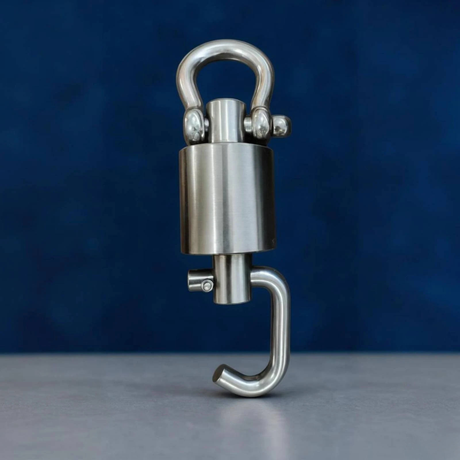 Swivel Connector Stainless Steel Swivel Joint Rotating Connector Polished Hardware Long-Lasting for Riggers, Rigging, Hoisting