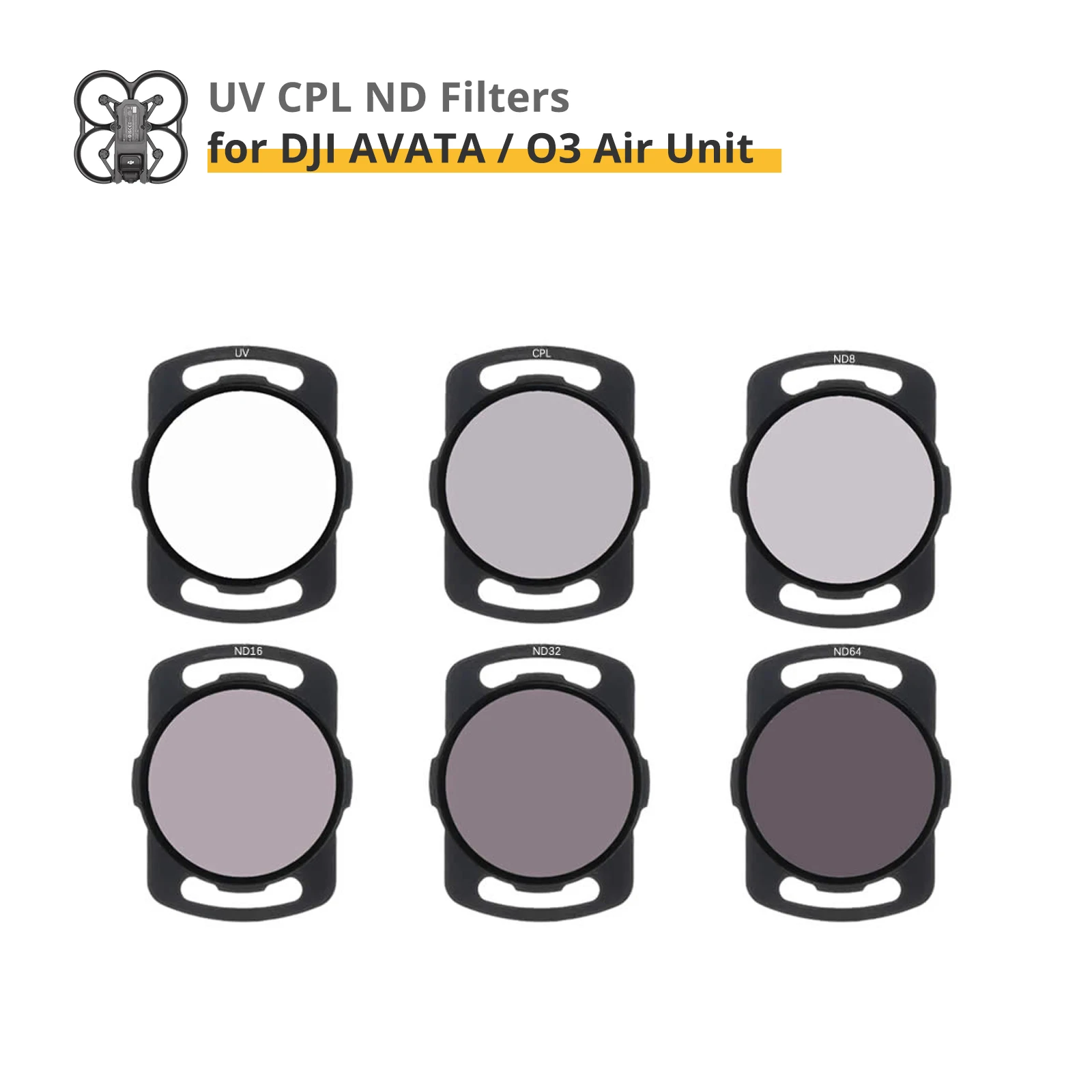 Máy Bay Không Người Lái Từ ND CPL UV Lưới Lọc Hợp Kim Nhôm Bộ Cho DJI AVATA Bộ Lọc Ống Kính Camera Kính Quang Học Máy Bay Không Người Lái Phụ Kiện