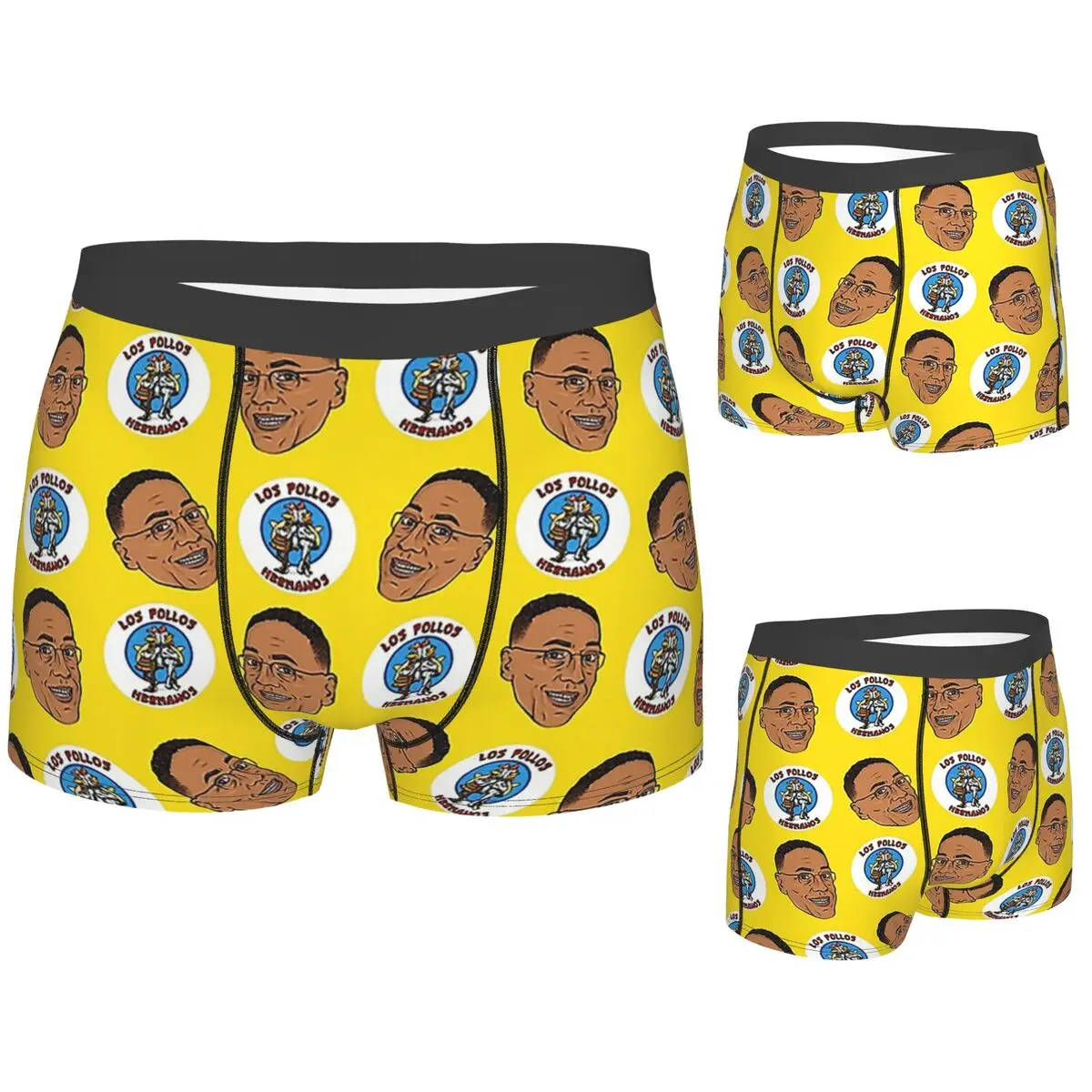 

Boxer Underpants Shorts Gus Fring Los Pollos Hermanos Better Call Saul Panties Men Comfortable Underwear for Homme Man Gift