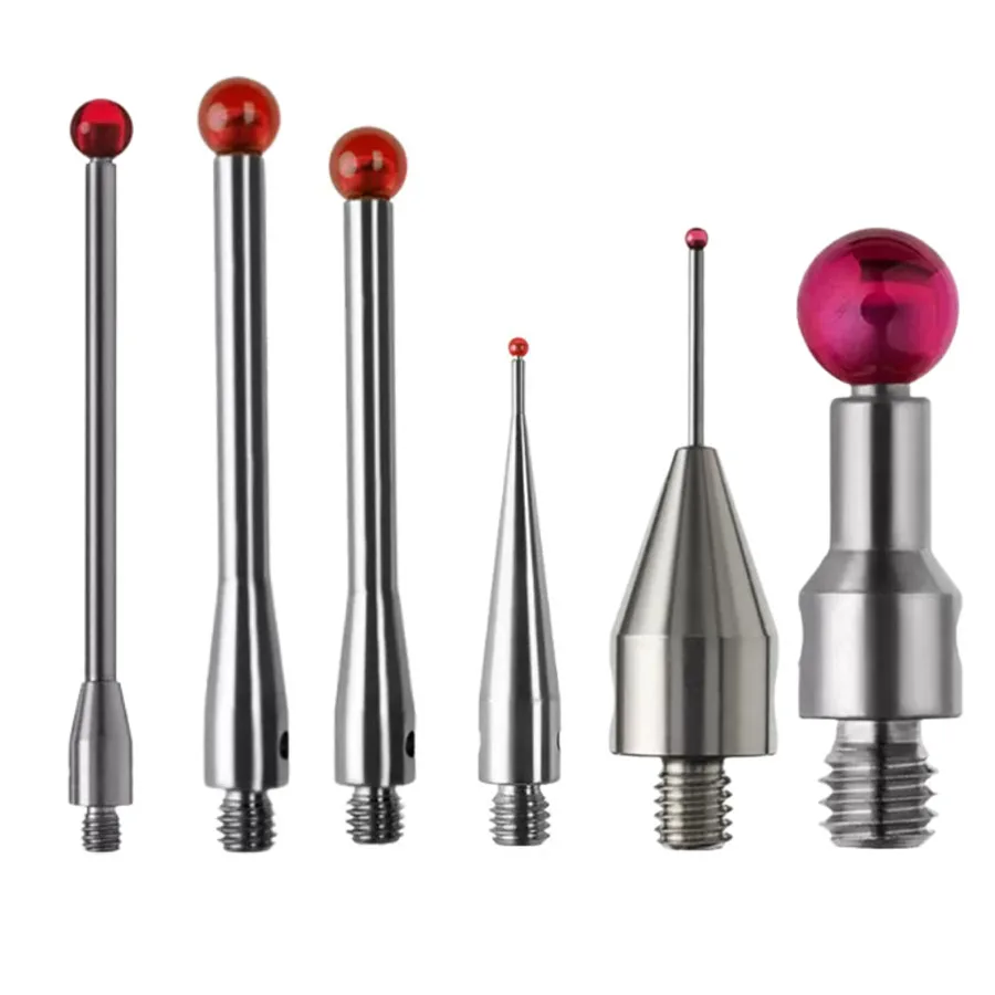 Three coordinate TP200 ruby three-dimensional measuring needle, stainless steel measuring rod, M thread