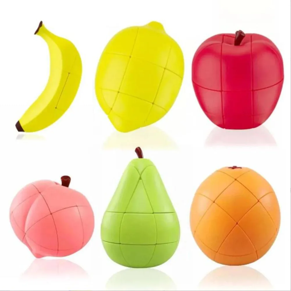 

Fanxin Fruit Cube Series Banana Lemon Peach Apple Orange Irregular 3x3x3 Children’s Preschool