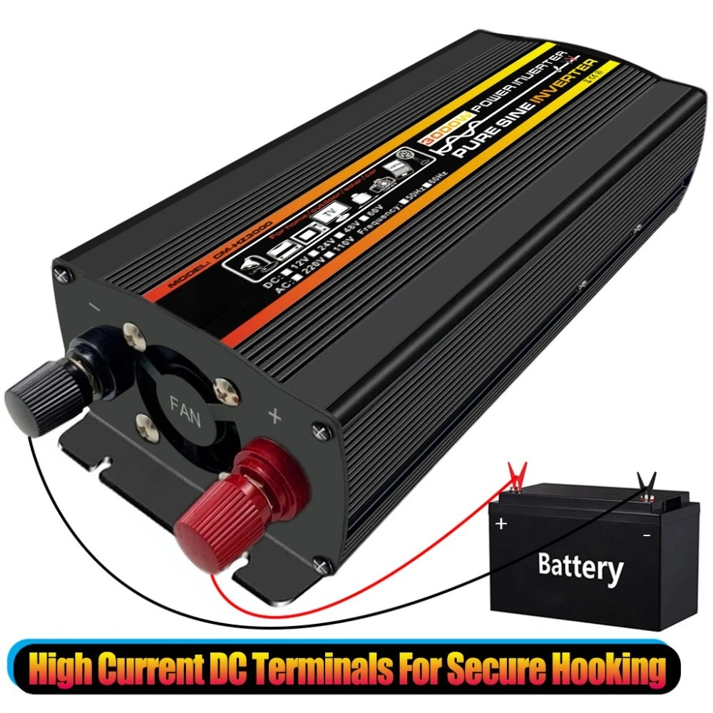 Multi-power Pure Sine Wave Converter 12V 220V Inverter 500W To 4000W For Off-grid Power Use
