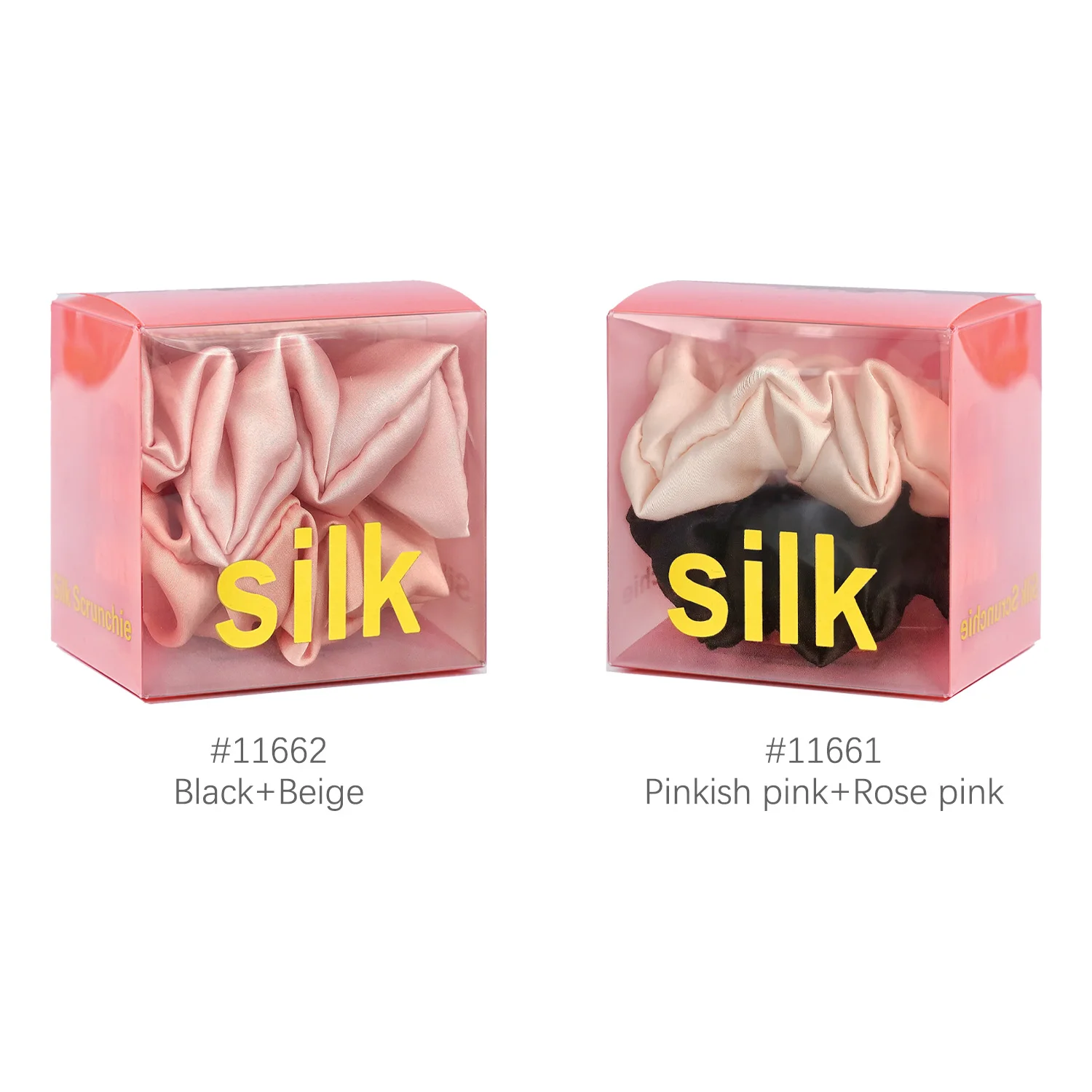 2pcs 100% reine Maul beers eide Haar Haar gummis einfarbige Haar gummis Frauen große Haar bänder Haarschmuck dünne Haar gummis – Detail 1