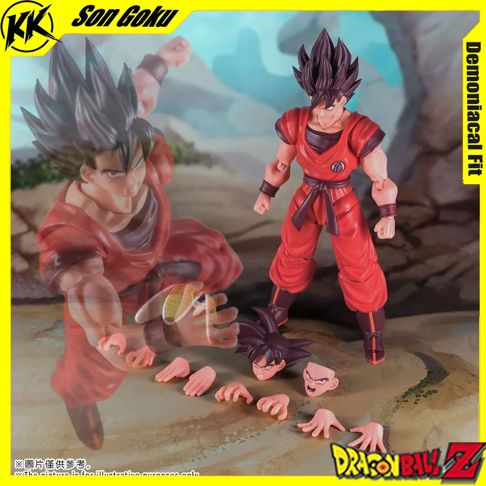 

In Stock Demoniacal Fit Dragon Ball Z Figure SHF Son Goku Kaio Ken Scarlet Martial Artist 16000 Power Level Action Figure Gifts