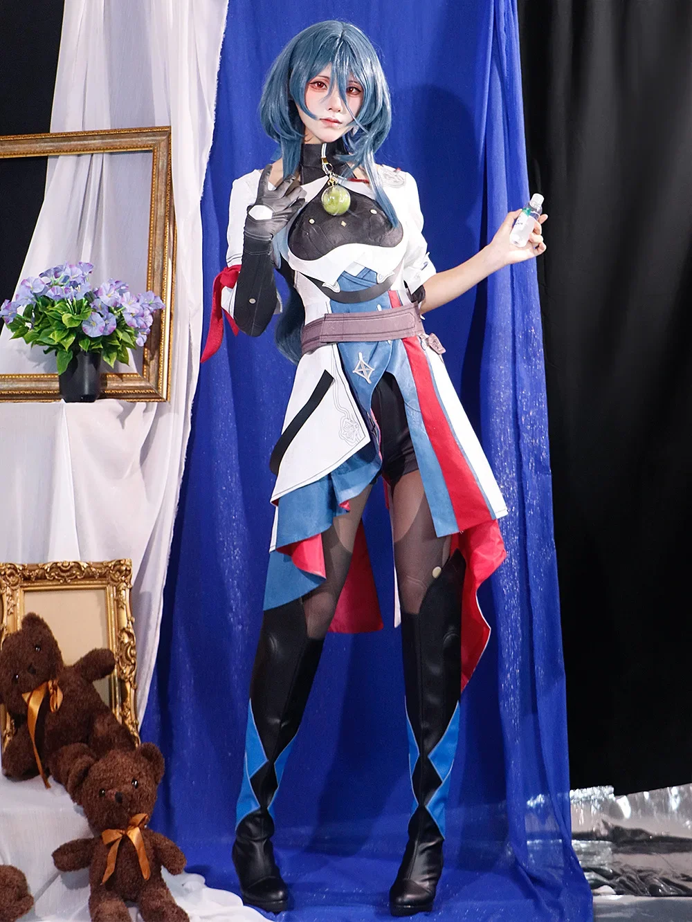 Natasha Cosplay Costume pour femme, Honkai Star Rail, robe avec perruque, tenues de jeu Anime, vêtements de fête d'Halloween