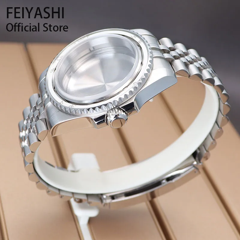 Imagem -02 - Assista Cases para Homens Bracelet Strap Acessório Movimento Peças Seiko Nh34 Nh35 Nh36 Nh38 Eta 2824 Miyota 8215 285 Milímetros Dial 40 Milímetros