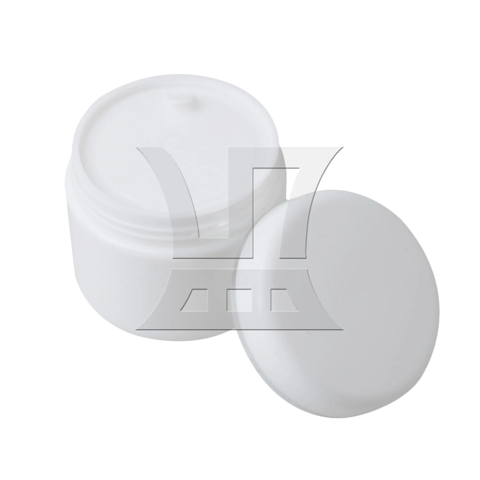 100 Pcs Round Creams Containers Plastic Makeup Jars Pot for Travel 30g