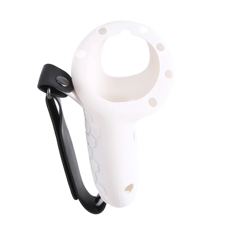 Ingenious-Silicone Protective Case Controller For Meta Quest 3 VR Headset Removable Battery Controller Case White Easy To Use
