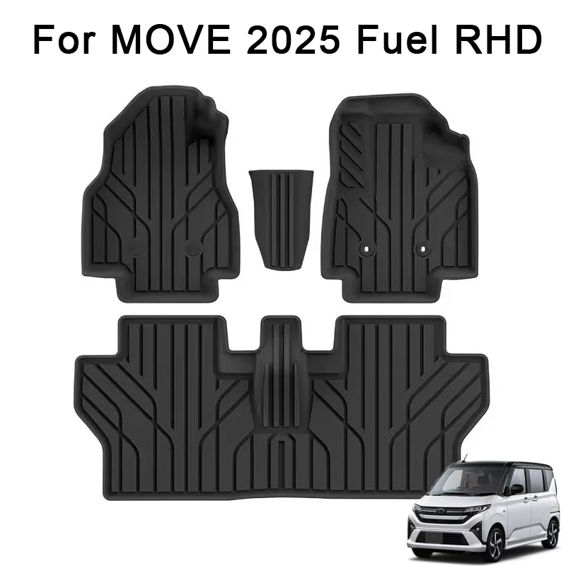 

for MOVE 2025 Fuel Car Floor Mats Trunk Pad TPE 3D Foot Mat Cargo Liner Only fit Right Rudder