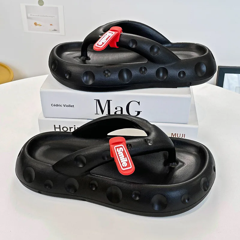 2023 New Flip Flop Women's Summer Fashion Leisure Clip Foot Home Indoor Anti Slip Flat Bottom Bathroom SANDALS Bath Sandals