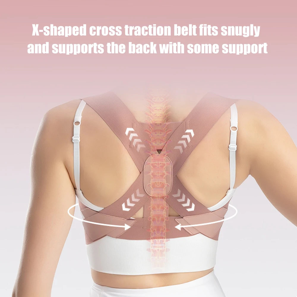 1PCS Posture Corrector for Women Men, Back Brace, Shoulder Brace for Mid Upper Spine Support,Neck Shoulder Back Pain Relief