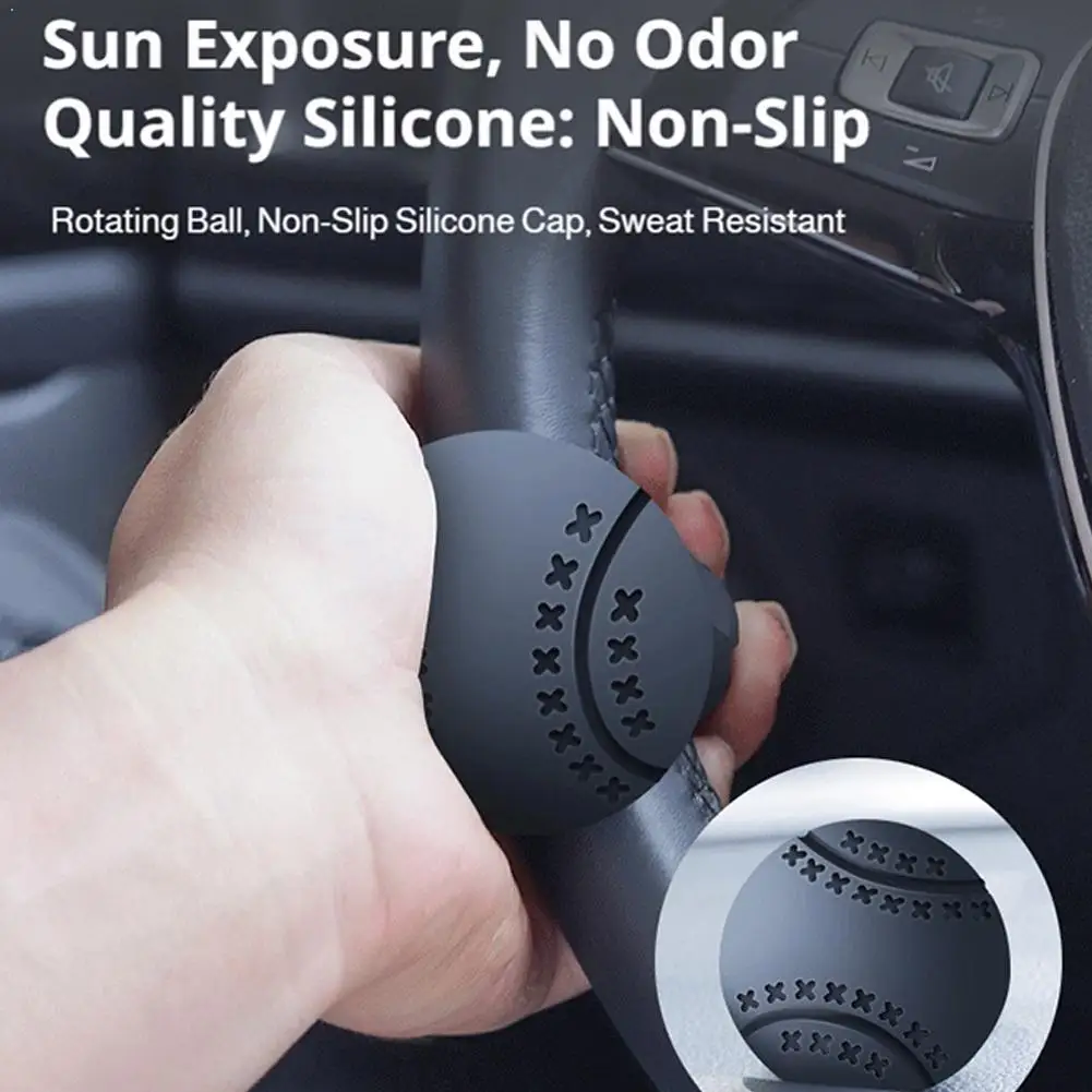 

Car Steering Wheel Booster Degree Rotation Steering Wheel Knob Ball Labor-saving One Hand Steering Booster