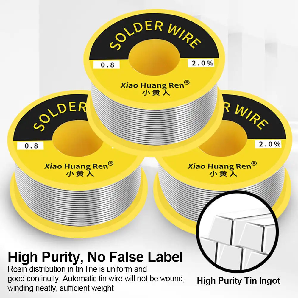 Rosin Core Tin Solder Wire 60/40 Solder Wire 0.5/0.8/1.0/1.2mm Soldering Welding Flux 2.0% Iron Wire Reel 50g Diamater 0.6mm