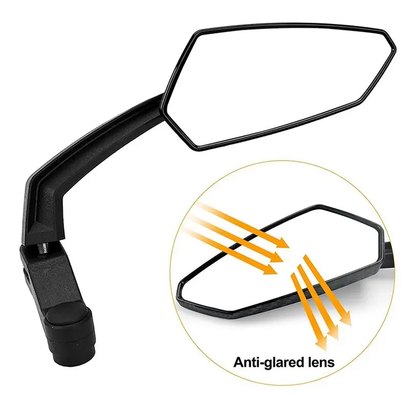 

Shoppingsports 4X Bike Mirror, Adjustable Bike Mirrors Handlebar Rearview Mirror 360°Rotatable Cycling Mirror Wide Angle