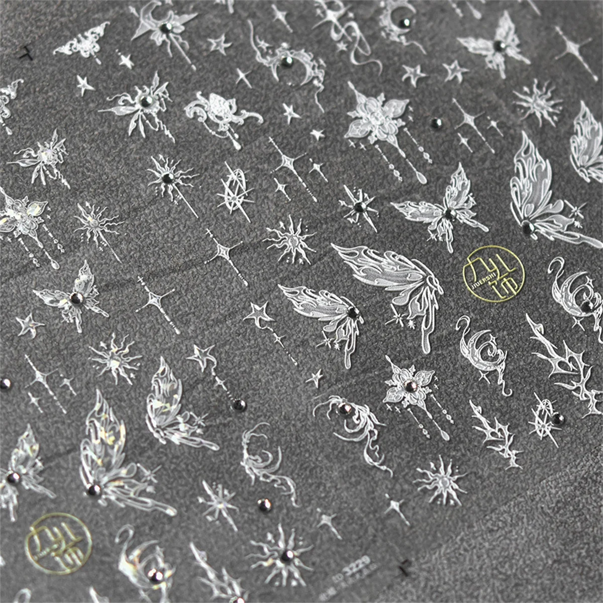 1pcs 5D Glitter Rhinestones Hollow Butterfly Nail Art Charms Sticker Luxury Nail Decoration Decals Manicure Self Adhesive Slider