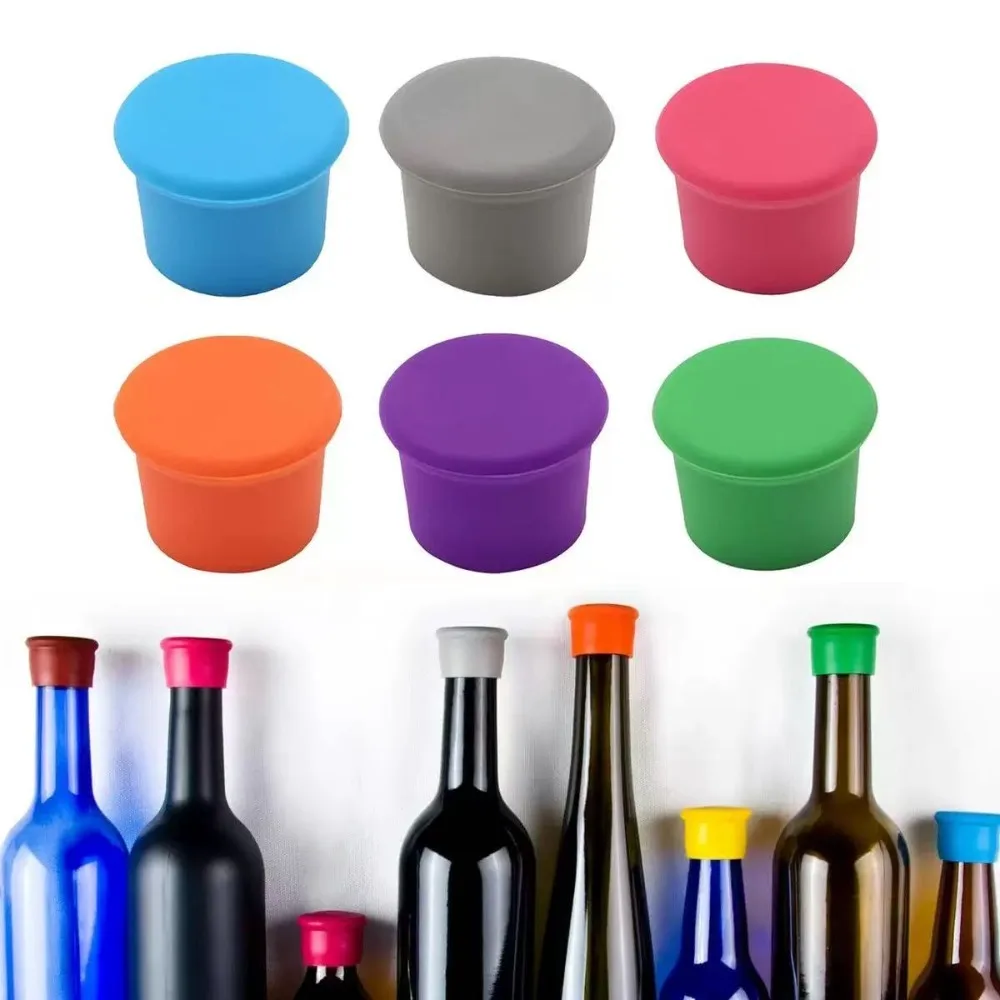 Weinstopper, wiederverwendbare Silikon-Weinkorken, Weinflaschenverschluss, Getränke, Bier, Champagner, versiegelter Flaschenverschluss, hält den Wein frisch