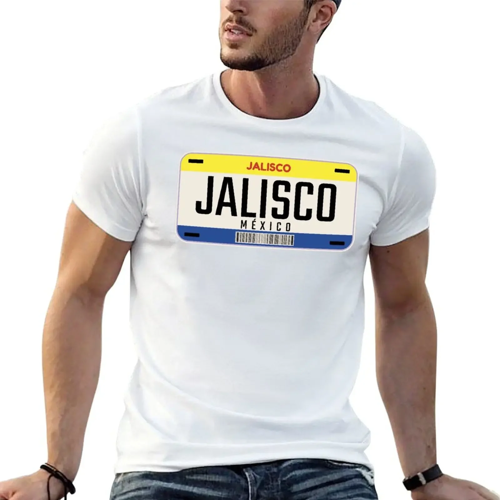 MEXICO JALISCO CITY LISENCE PLATE T-Shirt plus size clothes custom shirt mens cotton t shirts