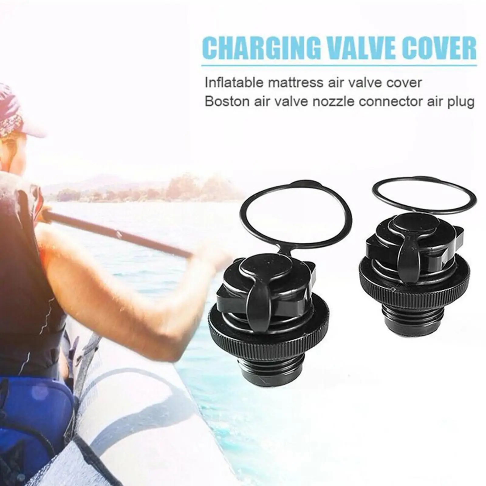 1/2 Pcs Air Valve Caps Screw Valve For Inflatable Boat Fishing Boat Air Bed Jilong Intex Seahawk Inflatable Dinghy Raft New W8W1