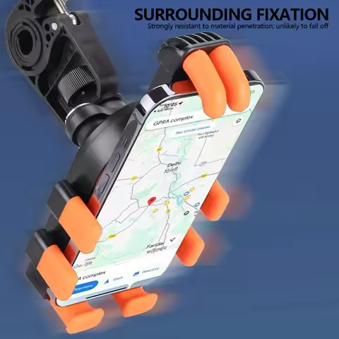 Phone Mount for Cycling, Electric Scooter, Motorcycle, and Bicycle &ndash; Essential Navigation Holder for Delivery Riders and Drivers