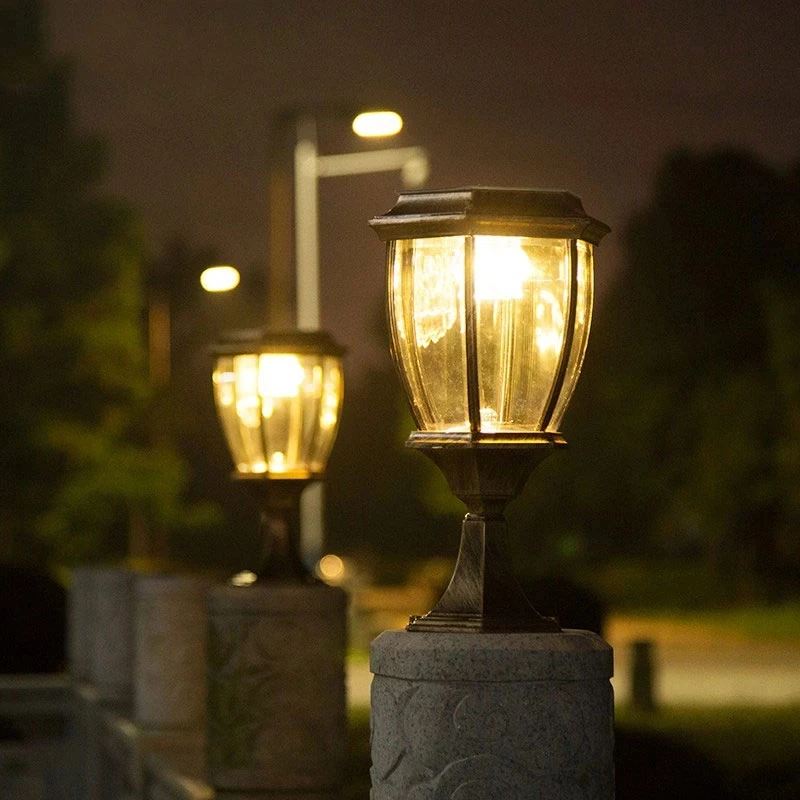 Panel Solar LED para decoración de jardín, lámpara de calle impermeable, candelabro de pared