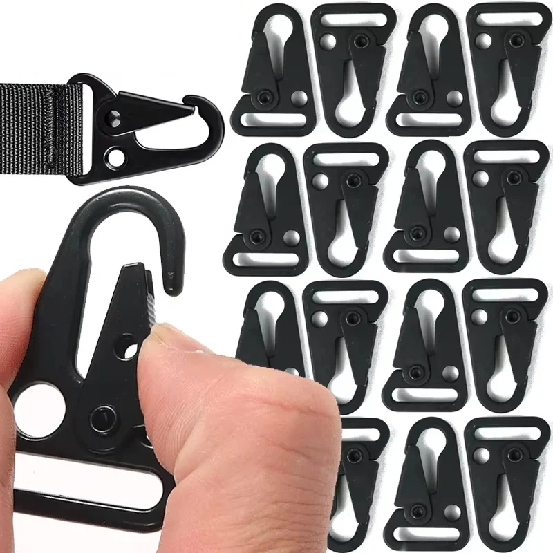 10/5Pcs Outdoor Multifunctional Mountaineering Buckle Aluminum Eagle Hook Backpack Hanging Ribbon Hook Climbing Accessories