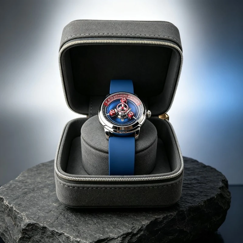 Spherical Three-dimensional Star Wheel Automatic Mechanical Watch | Three-color Scale | Luminous