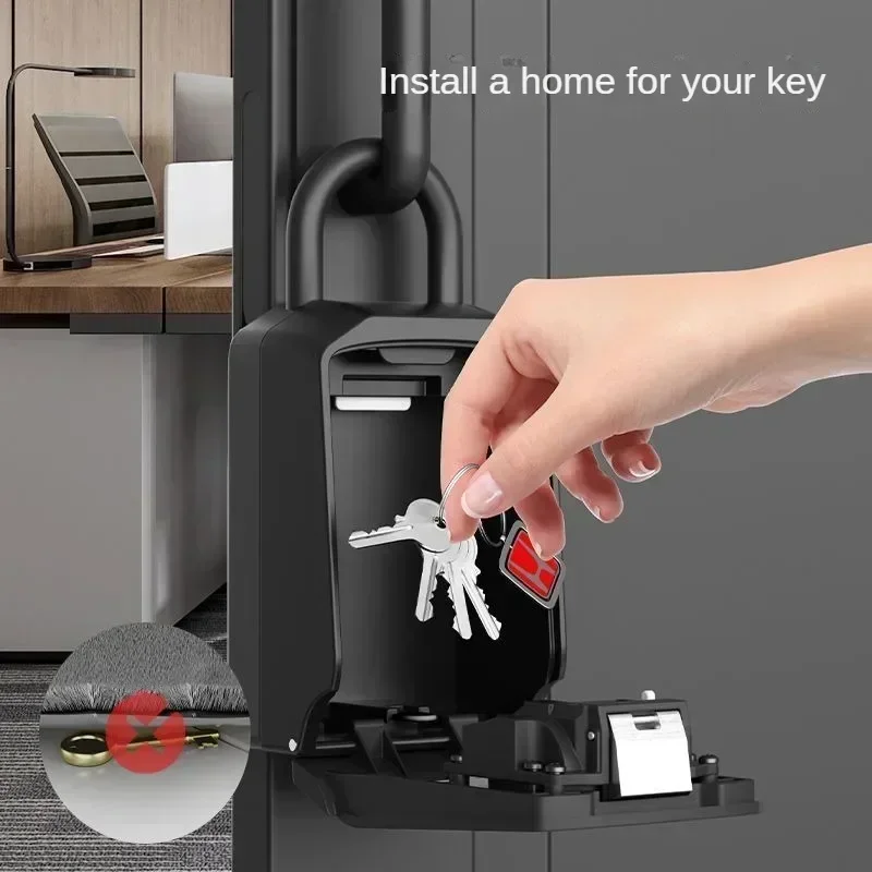 New smart password key lock box storage key wall mounted key safe waterproof outdoor key box 4 digit password