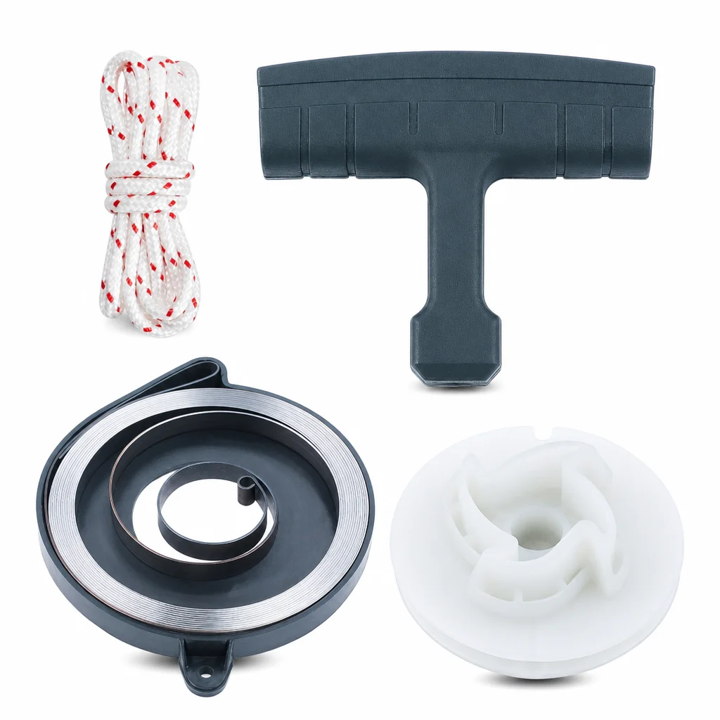 Recoil Starter Pulley Spring Rope Kit For Husqvarna 445E 450 455 460 Rancher 461 340 345 346XP Chainsaw Replace Parts 537241701