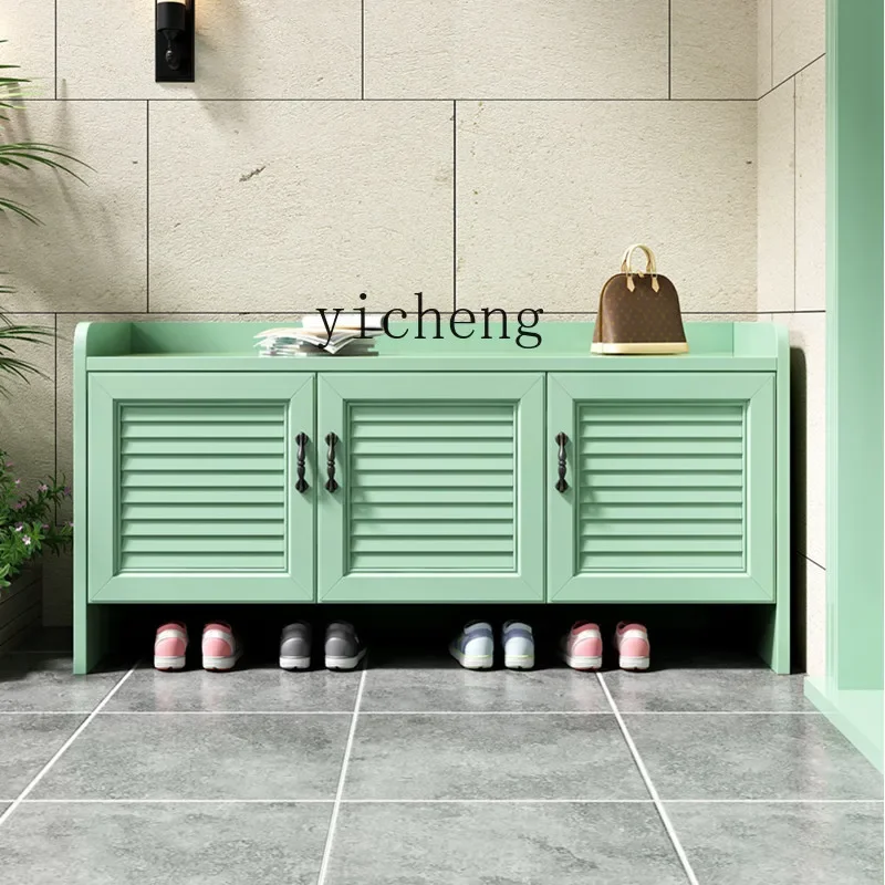 Aluminum Alloy Outdoor Rainproof and Sun Protection Shoe Cabinet Multifunctional Large Capacity Shoe Cabinet